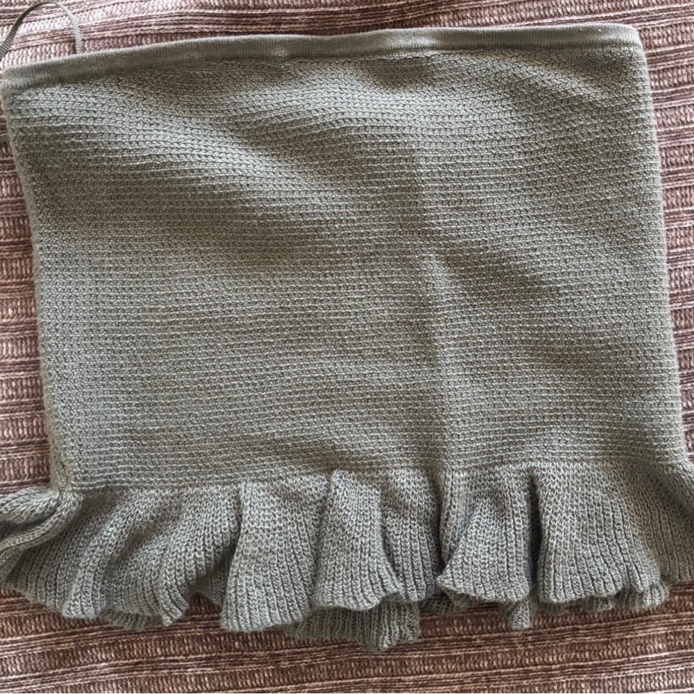 American Eagle Outfitters Olive Knit Skirt